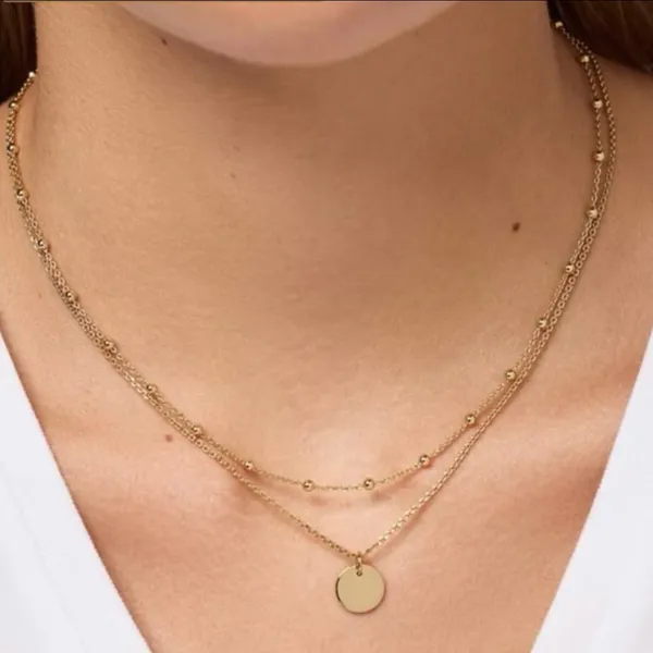 Ana Luisa Willow Coin Necklace Set - Image 2