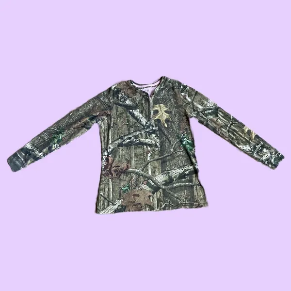 Mossy Oak Long Sleeve Camo T Shirt Top 🔥 - Image 2