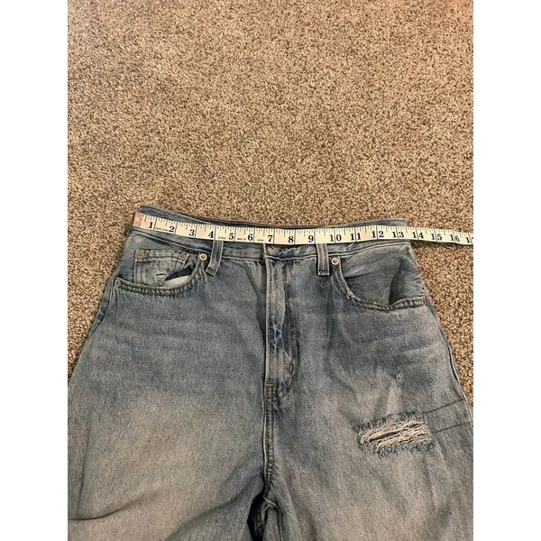 Levi's‎ Premium Jeans Women's Sz 26 Blue Denim High Rise Loose Taper Light Wash - Image 3