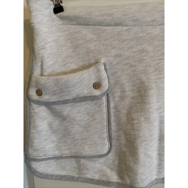 NWT Bucket List Hold Your Hand Skort Ash Gray Large Athleisure Preppy - Image 2