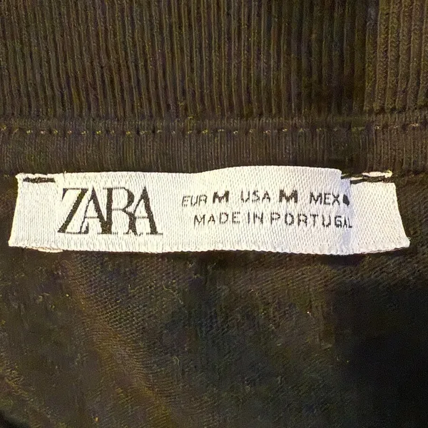 Zara Some Weird Stuff Graphic Oversized Relaxed Fit Basic T Shirt M Black Yellow - Image 7