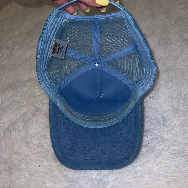 Boys Lie Trucker Hate Blue with Angel Patch on it - Image 5