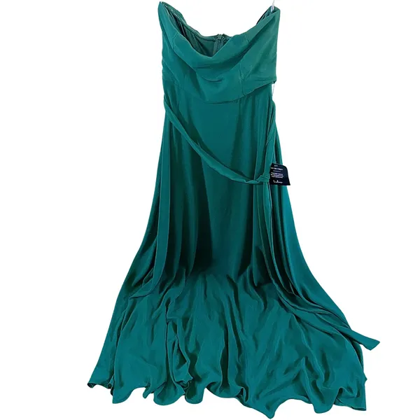 Lulus Green Strapless Maxi Dress Size XS NWT - Image 9