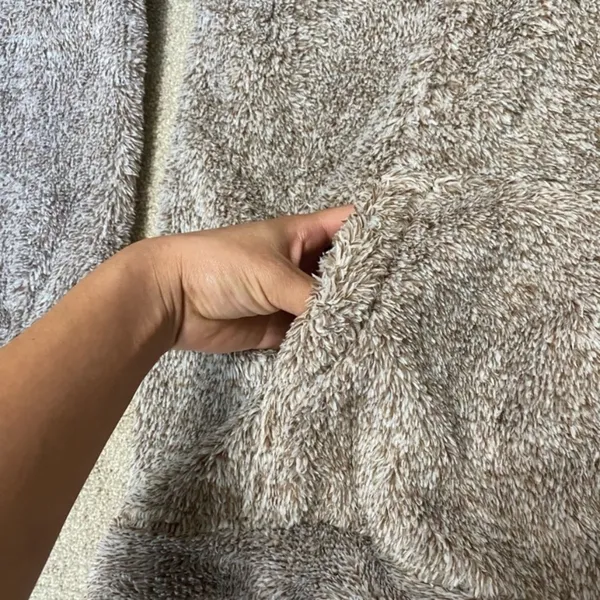 Zenana Brown Oversized Quarter Zip Sherpa Pullover Size L - Image 6