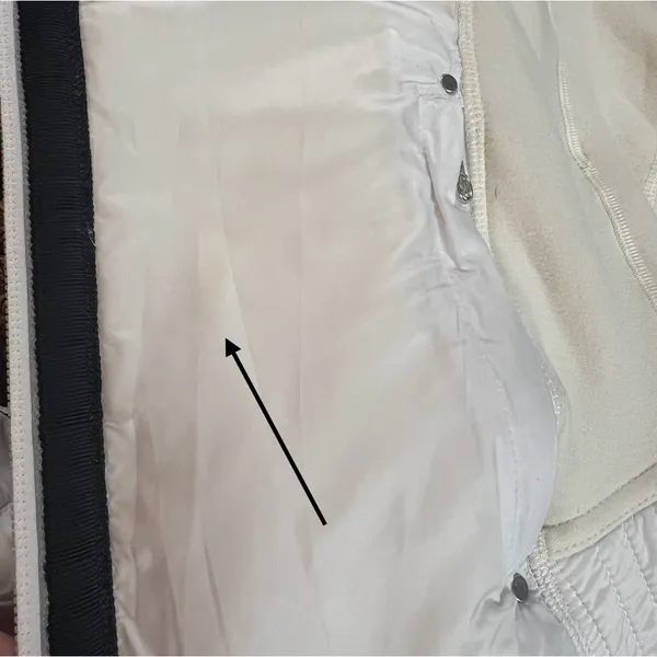 Lululemon Run‎ Bundle Up Zip Jacket Cream White Black Lace Retro Luxchange Y2K - Image 15