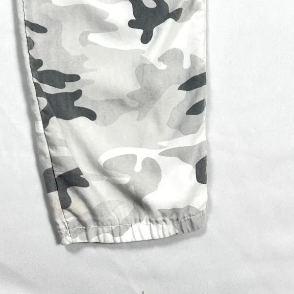 Gigi Moda Joggers Womens Made in Italy Camo‎ Rhinestone Gray White Cotton - Image 12