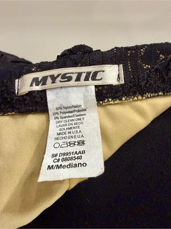 Mystic black bow lace sequin formal homecoming dress size M - Image 6