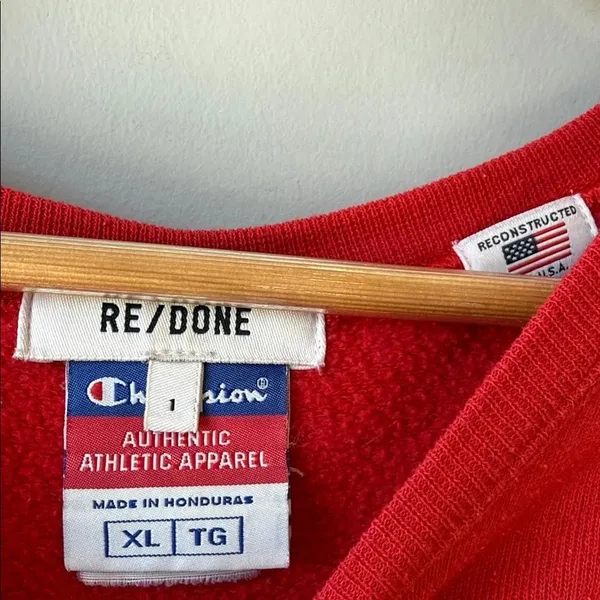 Re/Done x Champion Reworked Vintage Sweatshirt - Image 3