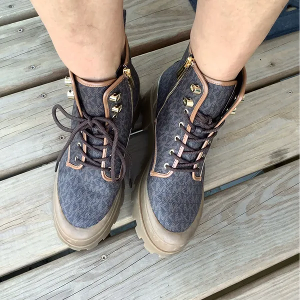 Nice authentic Michael Kors combat booties 🤎🤎🤎 - Image 4