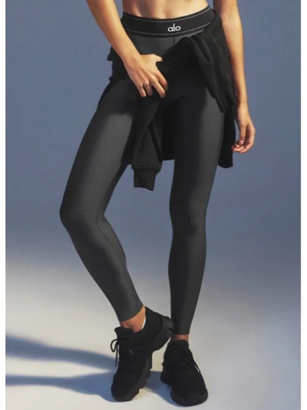 Alo Airlift High-Waist Suit Up Leggings Anthracite Black Hi-Rise Waisted Tights - Image 7