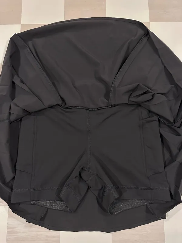 lululemon side pleat high rise tennis skirt black 4 W8ADUS - Image 7