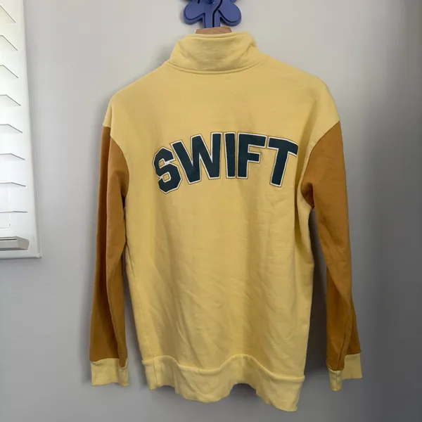 Taylor Swift Small Folklore Quarter‎ Zip Pullover Yellow - Image 3