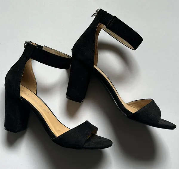 Black Suede Heels - Image 2