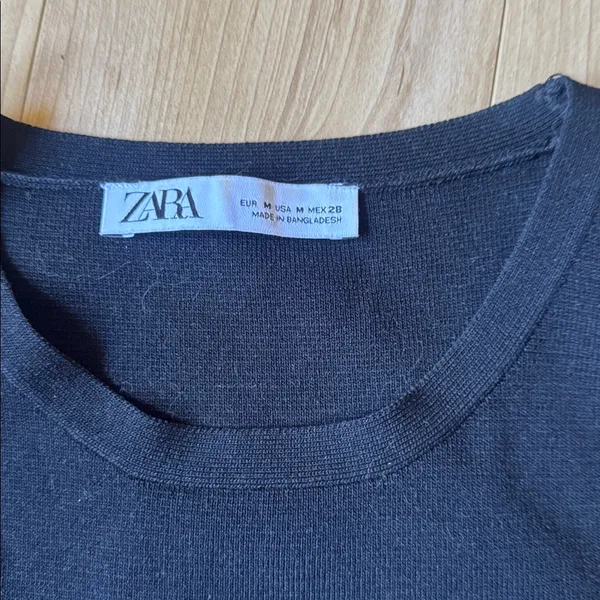 Zara Classic Black Tank Top - Image 2