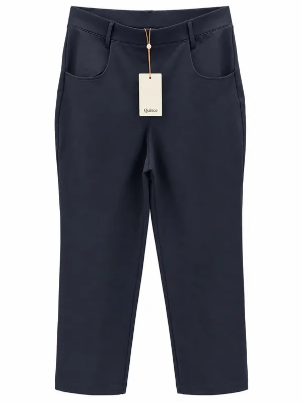 Quince Ultra Stretch Ponte Straight Leg 4 Pocket Women's Pants Med NWT - Image 3