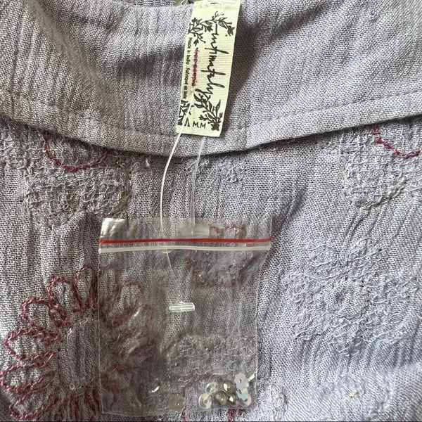 Free People Lavender Embroidered Dress - Image 12
