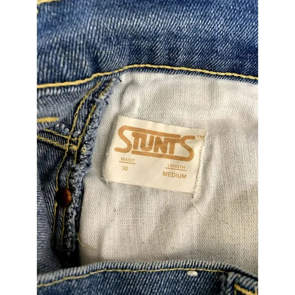 Stunts Women's Medium Length Jeans Blue Size 30 - Image 3