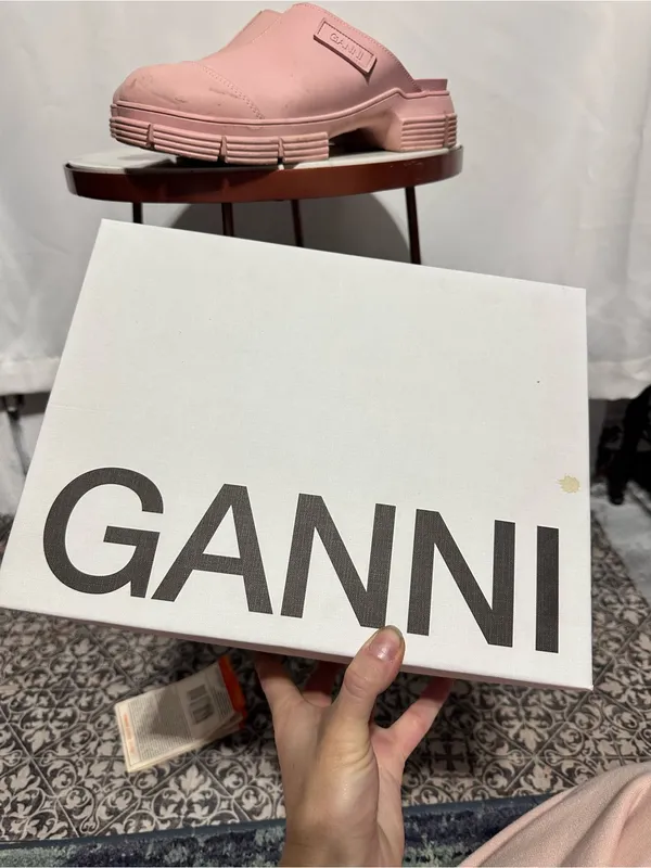 GANNI Mules in Pink Nectar Size 40 9.5 full set - Image 10