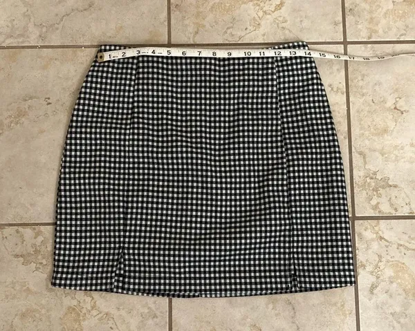 Eyeshadow Gingham Mini Skirt - Image 7