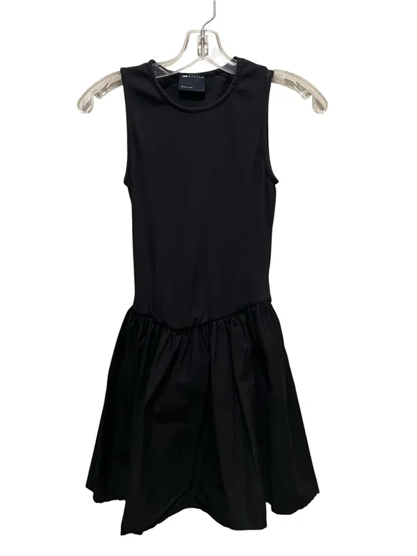 ASOS Design Ribbed Sleeveless Bubble Hem Mini Dress Black Women’s Size Small - Image 3