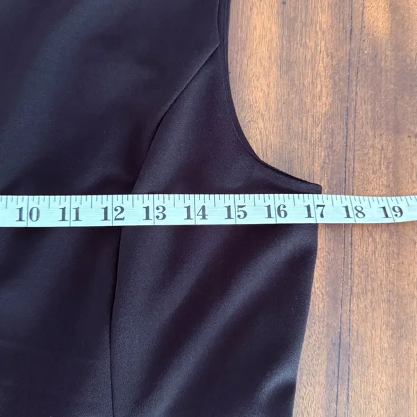 Lulus Black Sleeveless Skater Dress Boatneck Fit Flare Womens Large w pockets‎ - Image 10