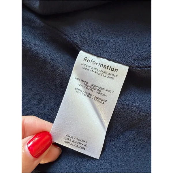 Reformation Remi Dress Lover Heart Pattern 8 - Image 8