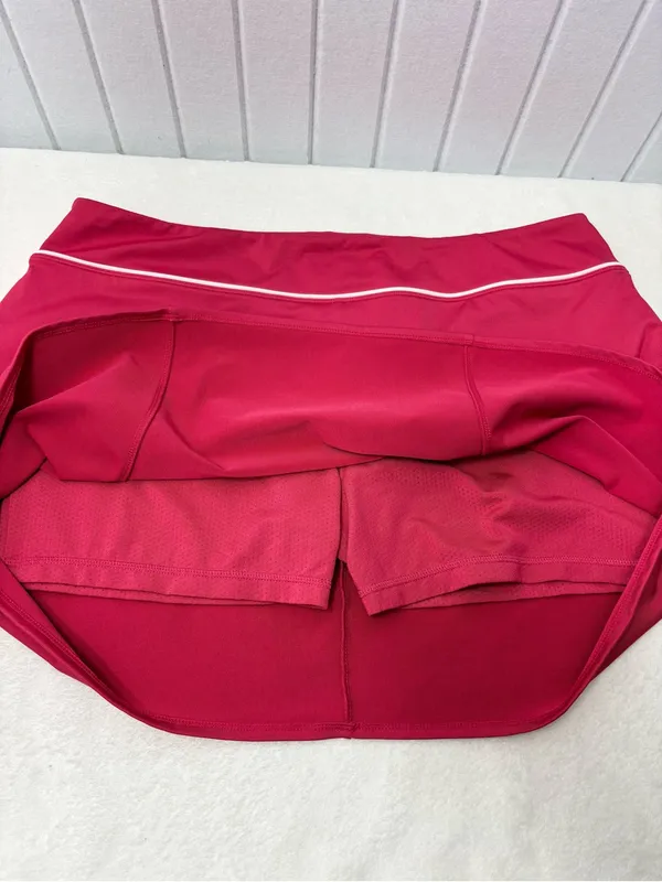 Athleta Hot Pink Performance‎ Skort with White Logo size XL - Image 6