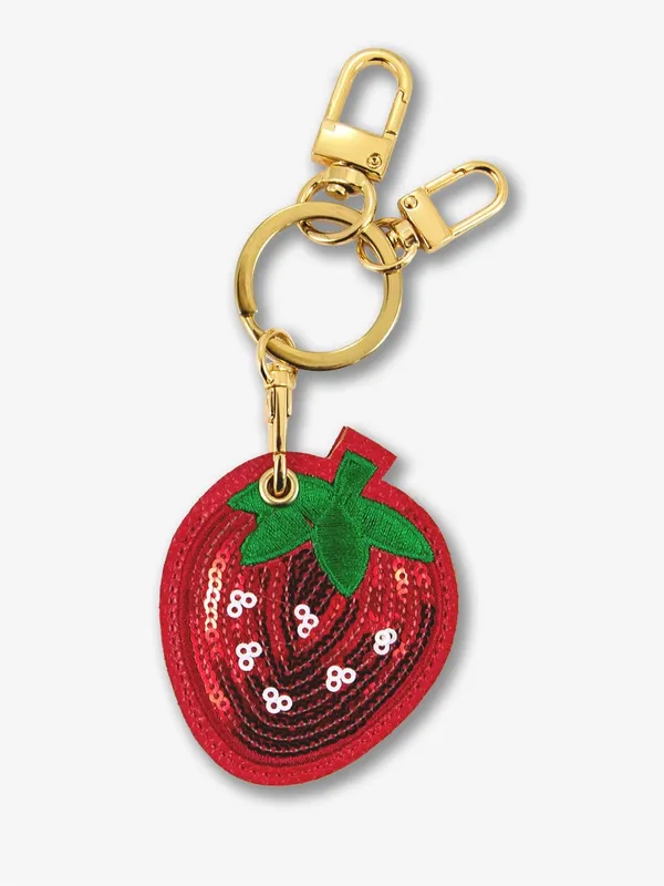 NEW Sonix Sequin Strawberry AirTag Keychain/Bag Charm - Image 3