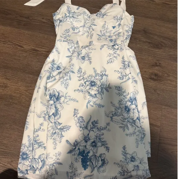 Blue and White Dress - Image 3