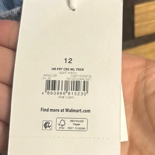 Free Assembly High‎ Rise Trouser Jeans Size 12 Blue - Image 6