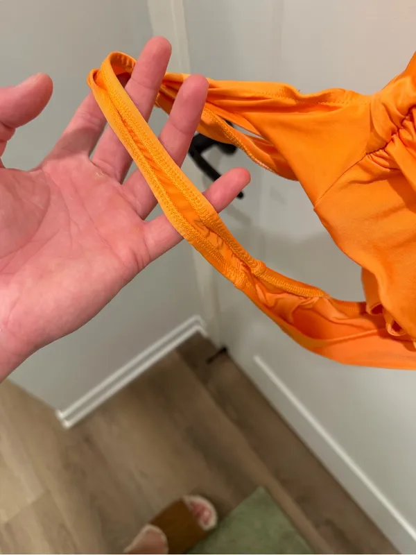 Urban Outfitters Orange Halter-Back Bodysuit - Image 4