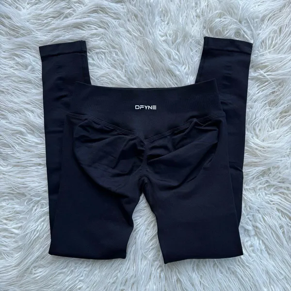 DFYNE Impact Leggings Midnight Black Size Small - Image 3