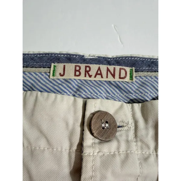 J Brand Vin Starship Cream Cotton Chino Slim Trousers Size 26 - Image 3