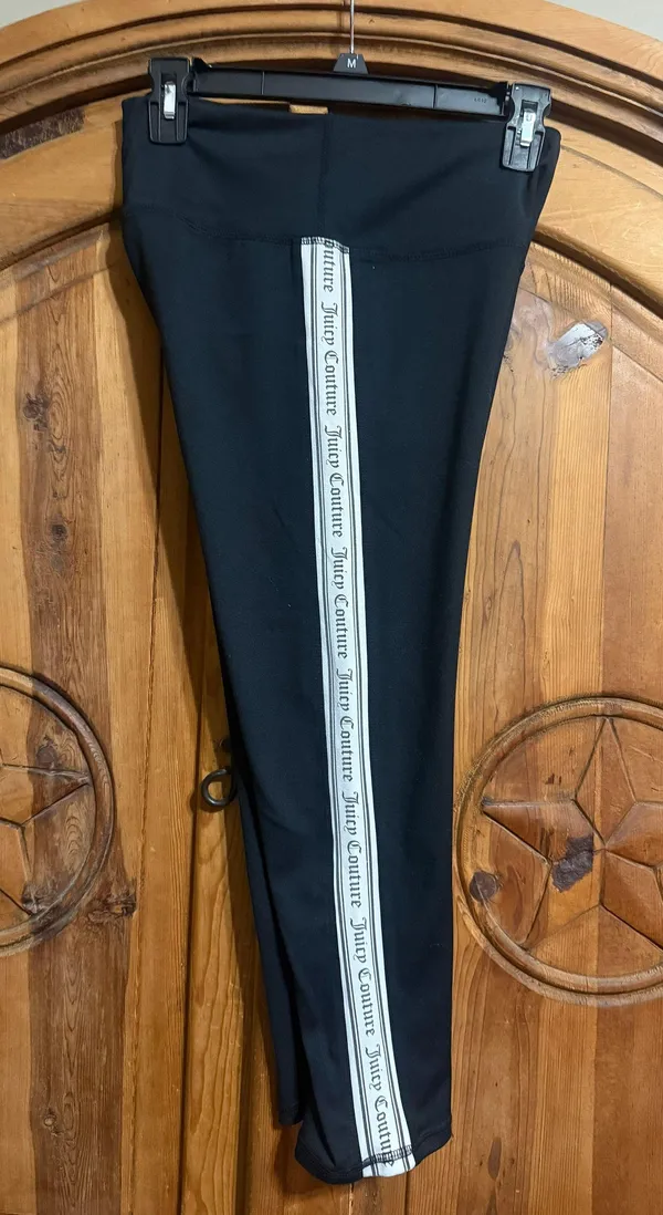 Juicy Couture Sport Black and white 3 stripe leggings #leggings - Image 3