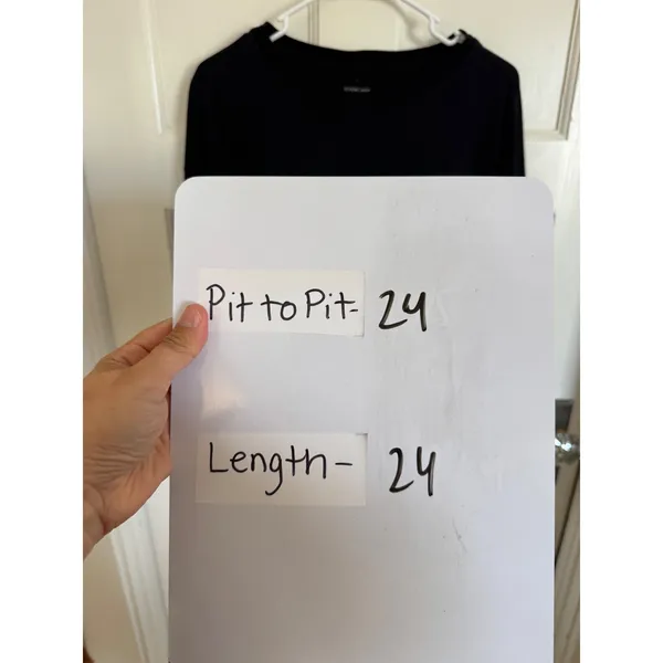 Everlane black organic cotton long sleeve tee size large - Image 7