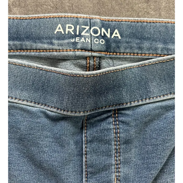 Arizona Jean Co Womens Plus Jegging Light Wash Blue Pull On Denim Pants 18.5 - Image 10