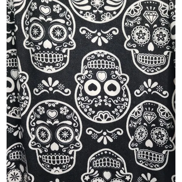 shosho womens skull pattern one piece pajamas sleepwear jumpsuit size‎ m - Image 2