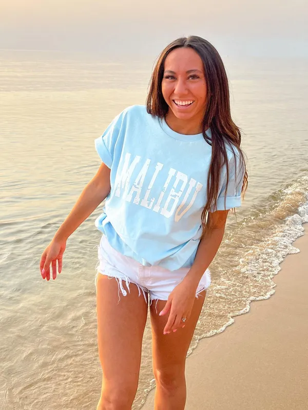Malibu Tshirt Blue Size XL - Image 3