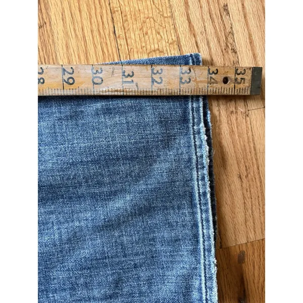 7‎ Seven For All Mankind Jeans Women 32 Bootcut Blue Western USA Made Y2K NEW - Image 6