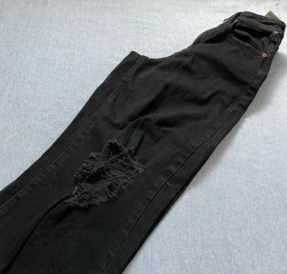 New Wild Fable Highest Rise Baggy Jean 00/24R in Black - Image 4