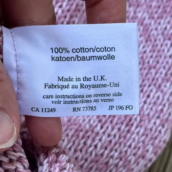 Laura Ashley Women's Vintage Pink Cowl Neck Sleeveless Sweater Size L - Image 7
