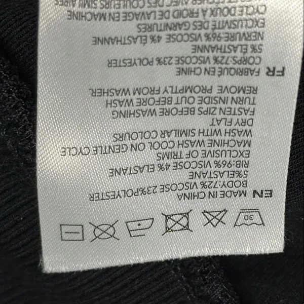 Varley Double Soft Black Masie Longline Sweat Shirt size S - Image 14