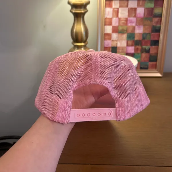 Toast Podcast Trucker Hat Pink - Image 2