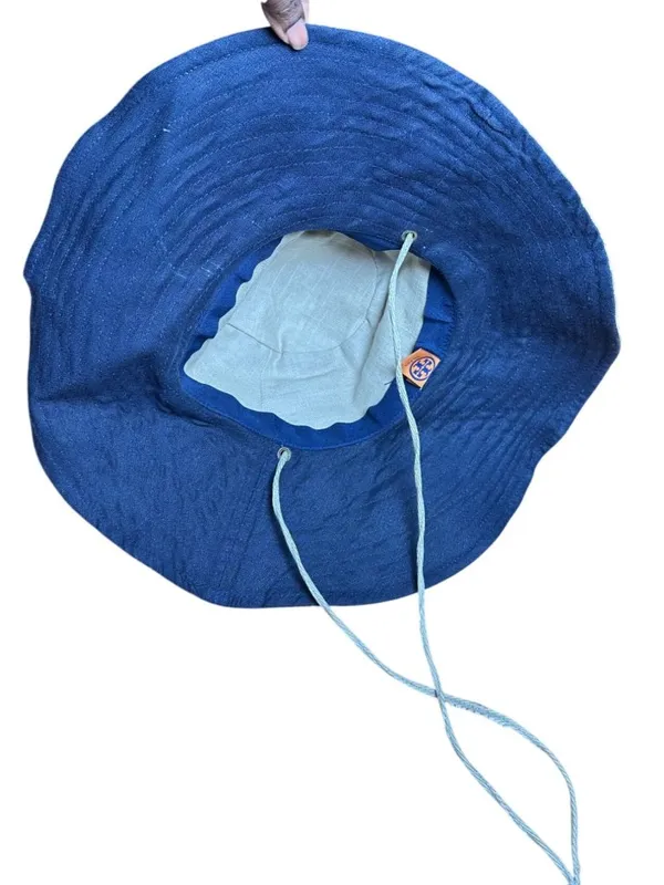 Tory Burch Adjustable Wide Brim Sun Hat Khaki Safari Beach Resort Hat - Image 5