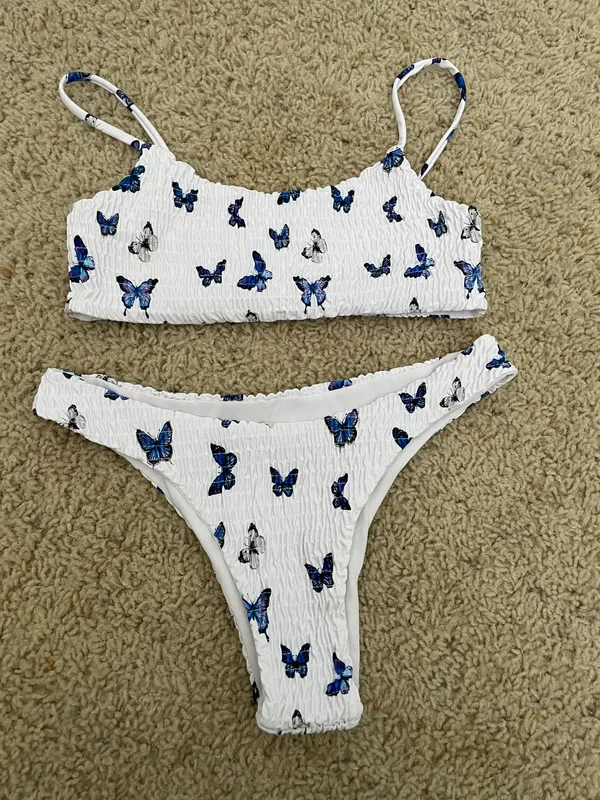 Smocked Butterfly Bikini Set - Image 3