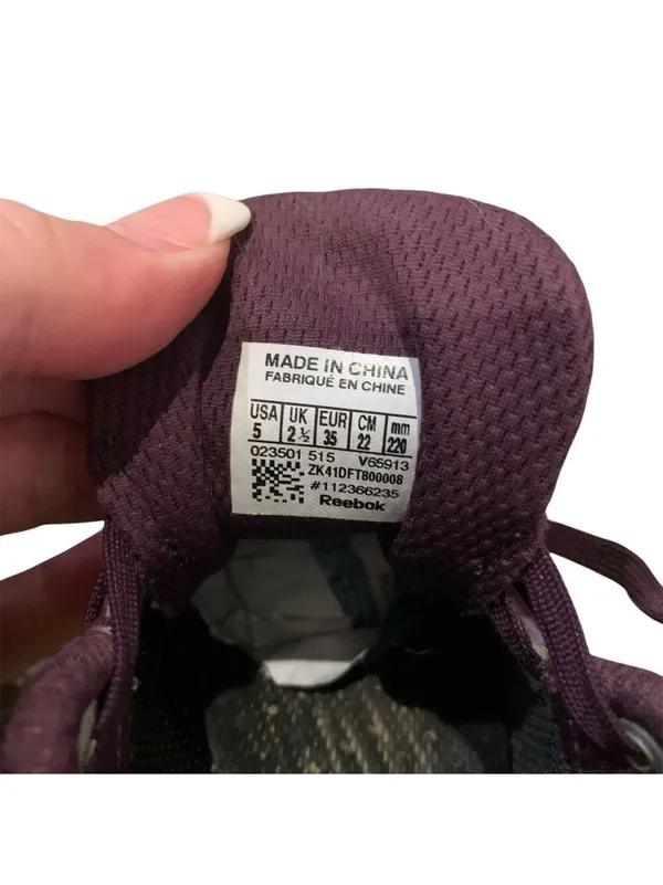 REEBOK All Terrain 2.0 Purple and Yellow Running Shoes size 5 - Image 6