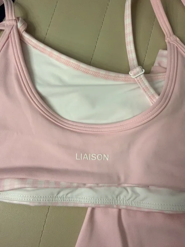 Liaison the Label Pink layered gingham set - Image 2