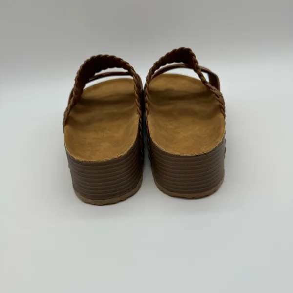 New. Brown Sandals for Women – Soft Cushioned Soles, Casual Warm Weather Wear - Image 9