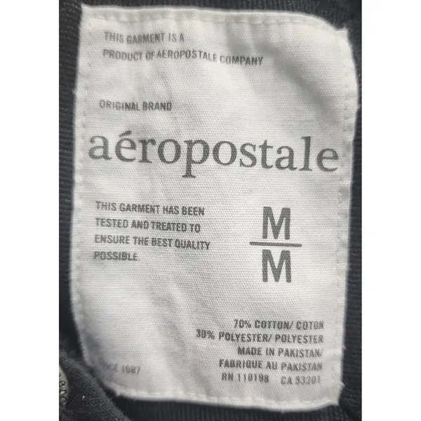 Aeropostale New York City 1987 Hoodie Women's Medium Pullover‎ Black Graphic - Image 4