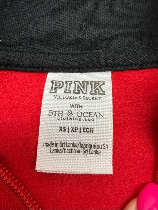 PINK Victoria's Secret Texas Tech University Red Raiders Quarter-Zip Pullover - Image 7